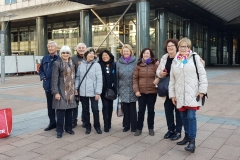 German team in front of the EU Parliament