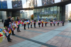 Scarf - in front of Eu Parliament